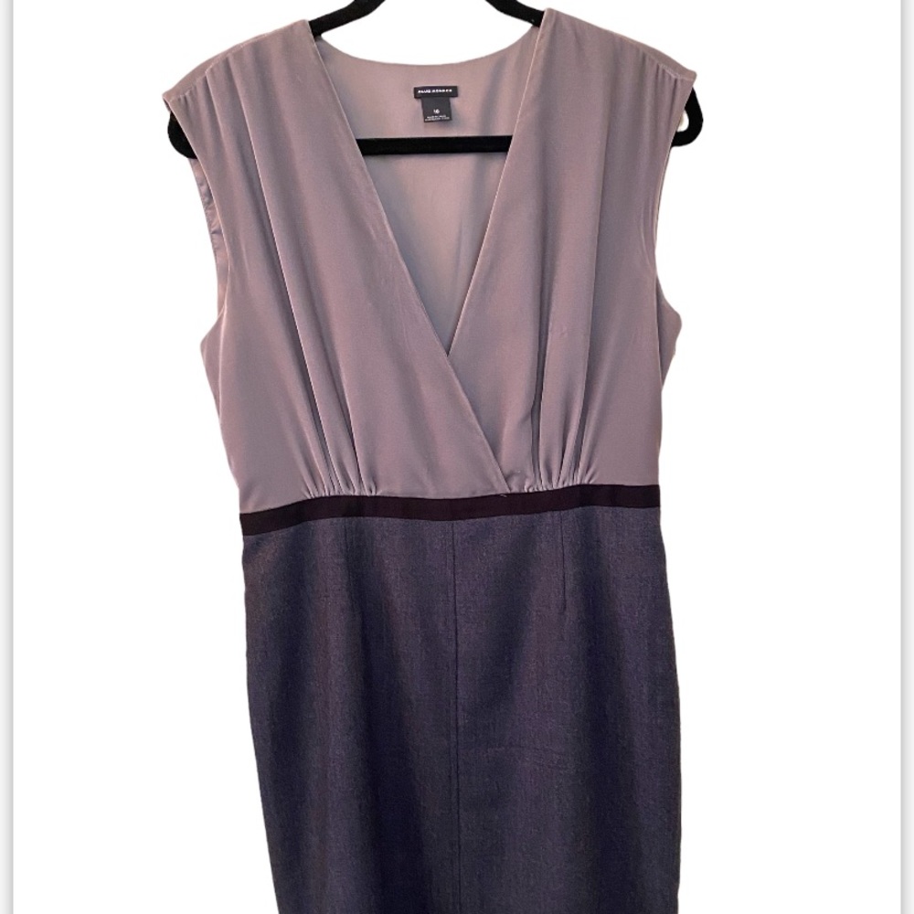 Club Monaco Gray Velvet Top Wool Skirt Dress size 10